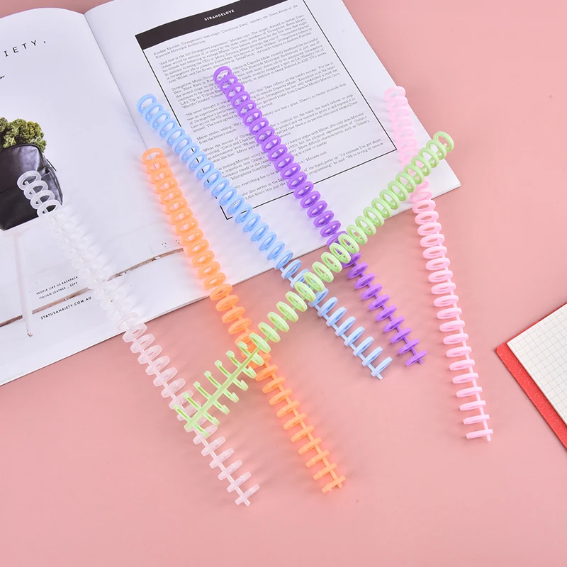 10Pcs 30 Holes Circles Ring Loose-leaf Book Album Binder Spiral Binding Clips 85 Sheets Capacity for DIY Paper Notebook Album