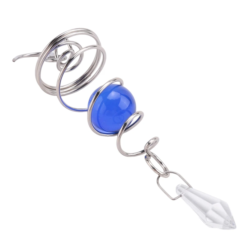 2 Piece Ball Spiral Tail Decorative Wind Spinner Stabilizer For Garden Decorations