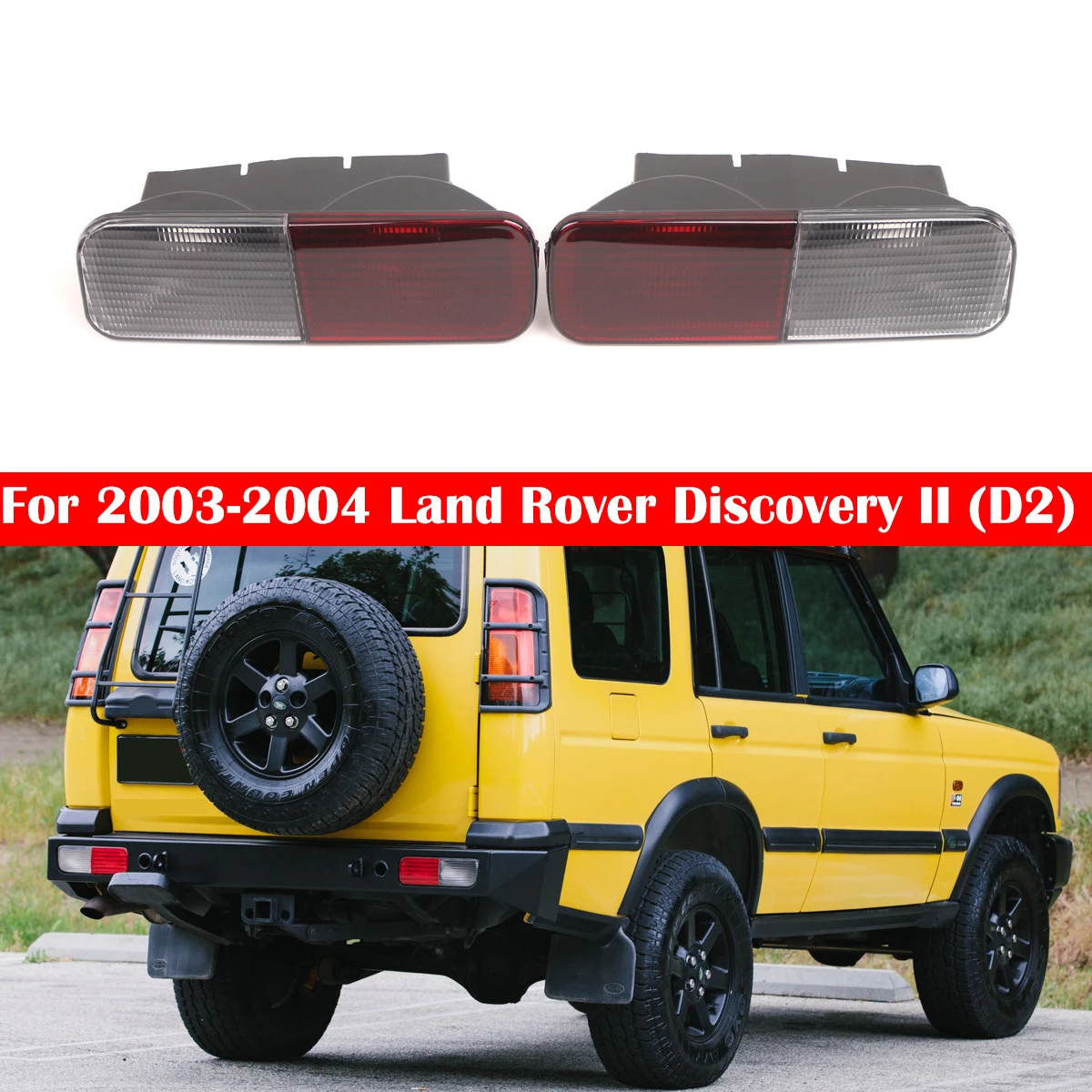

No Bulb For Land Rover Discovery 2 2003 ~04 Car Rear Bumper Reflector Light Tail Brake Turn Signal XFB101490 XFB000730 XFB000720