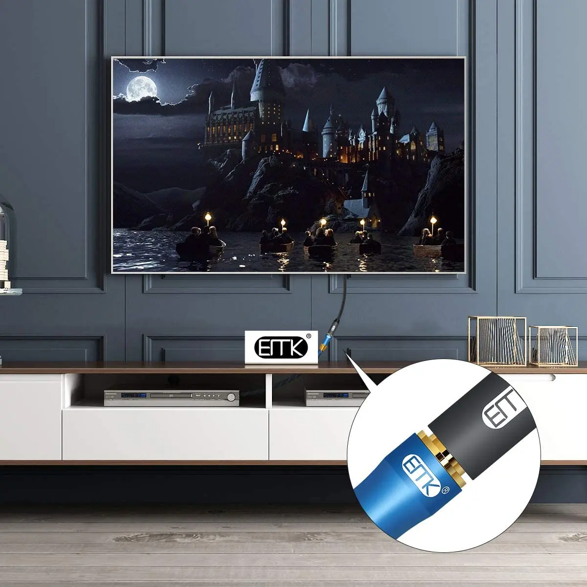 Kabel optyczny rozszerzenie, EMK optyczny przewód Audio Toslink kobiecy męski Audio długi kabel dla zestaw głośnikowy typu Soundbar Smart TV kina