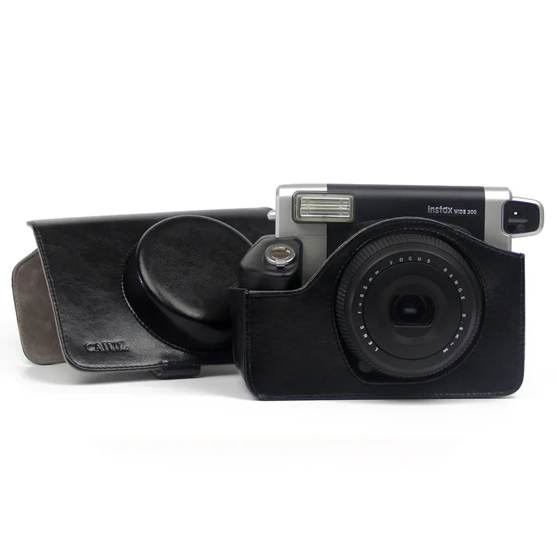 Quality PU Leather Carrying Bag Camera Bag For Fujifilm Instax Wide 300 Instant Camera Case PU Carrying Bag With Shoulder Strap - view 5