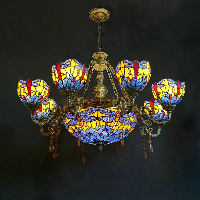 

Европейские декоративные лампы из ретро-стекла для спальни, гостиной, ресторана, лобби отеля, магазина.