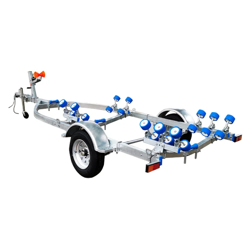 

High Quality 4.2m Rib For 5.2m Rib Boat Trailer Hot Dip Galvanized Watercraft Trailers