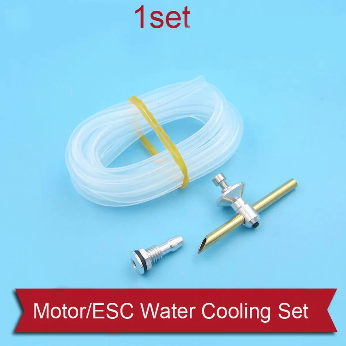 RC Boat Water Cooling Set Inlet + Outlet Mouth Nozzle 3x5mm Pipe for Motor ESC