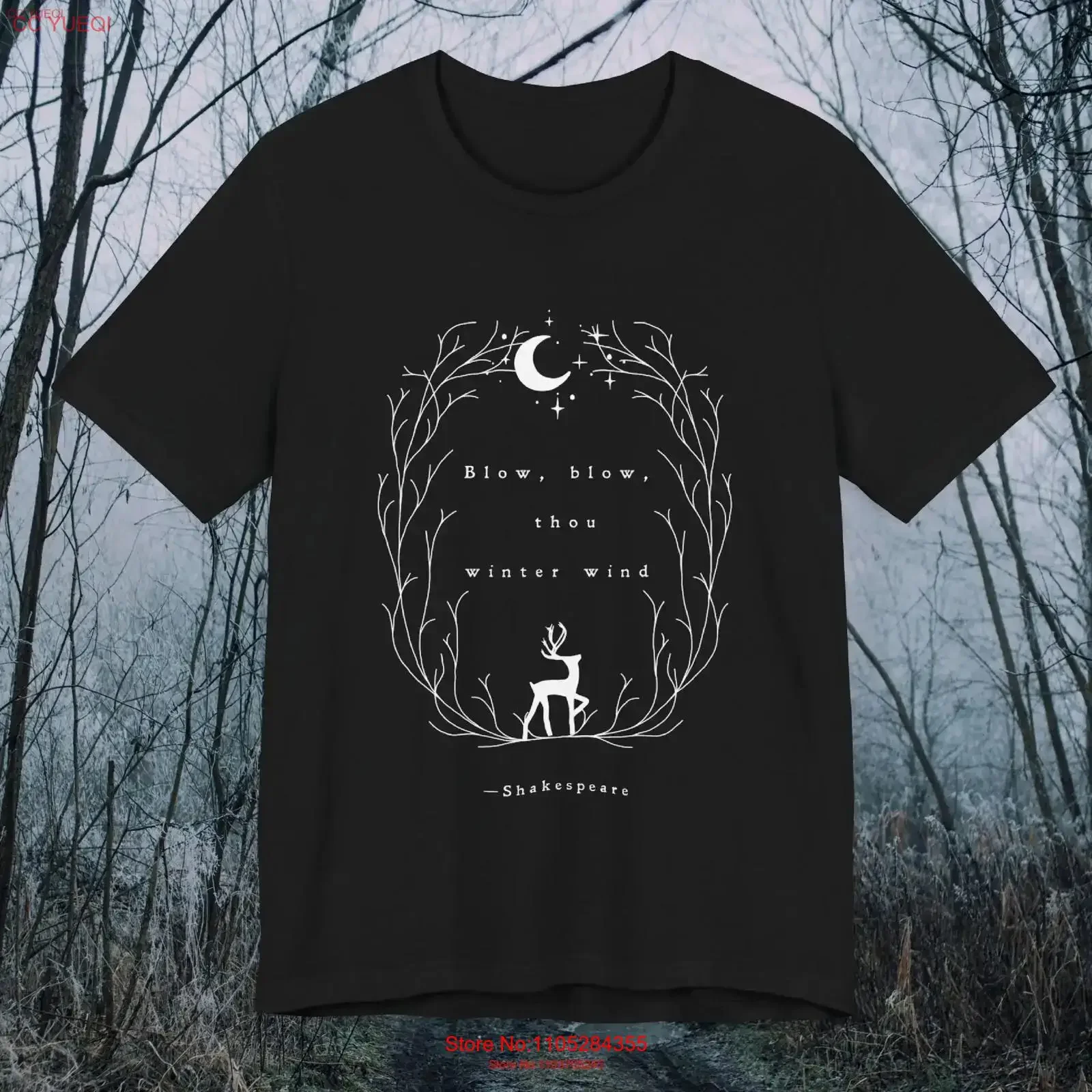 Winter Shakespeare Quote Solstice T Shirt Lover As You Like It vintage Washed Stylish Breathable Soft designer clothes Unisex