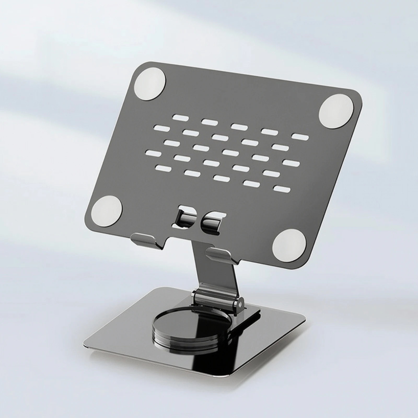 Desktop Tablet Stand Sturdy Tablet Stand with Rotating Base Multi-Angle Universal for Students, Desk, Home Office