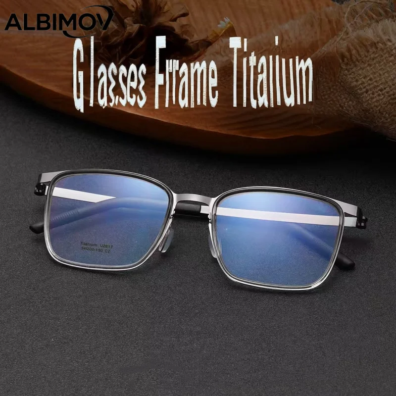 

Screw Free Ultra Light Medical Optical Myopia Reading Glasses Frame Presbyopia Multifocal Progressive Eyewear Square