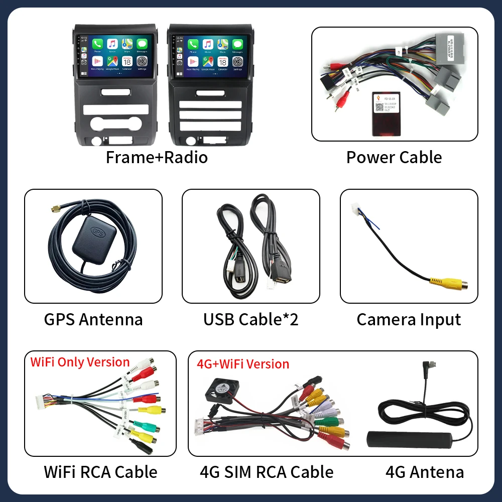 DSP ستيريو أندرويد 16 لفورد F150 P415 رابتور 2008-2014 سيارة فيديو مشغل وسائط متعددة بلوتوث 5G واي فاي QLED 9 بوصة تعمل باللمس