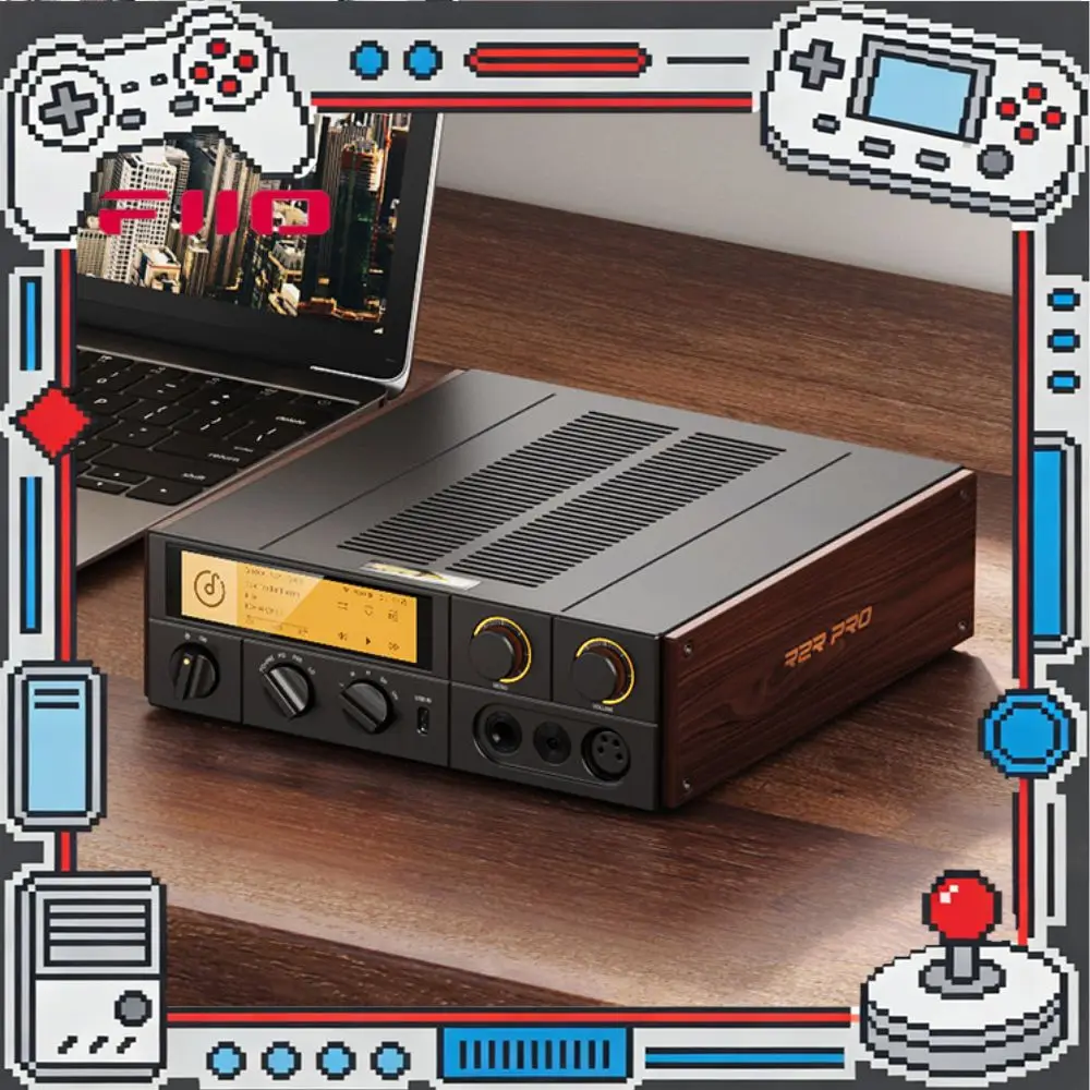 FiiO K17 R2R Desktop DAC Amp DSD512 HiRes Bluetooth WiFi Full Balanced Headphone Amplifier With Remote Control Decoration Gift
