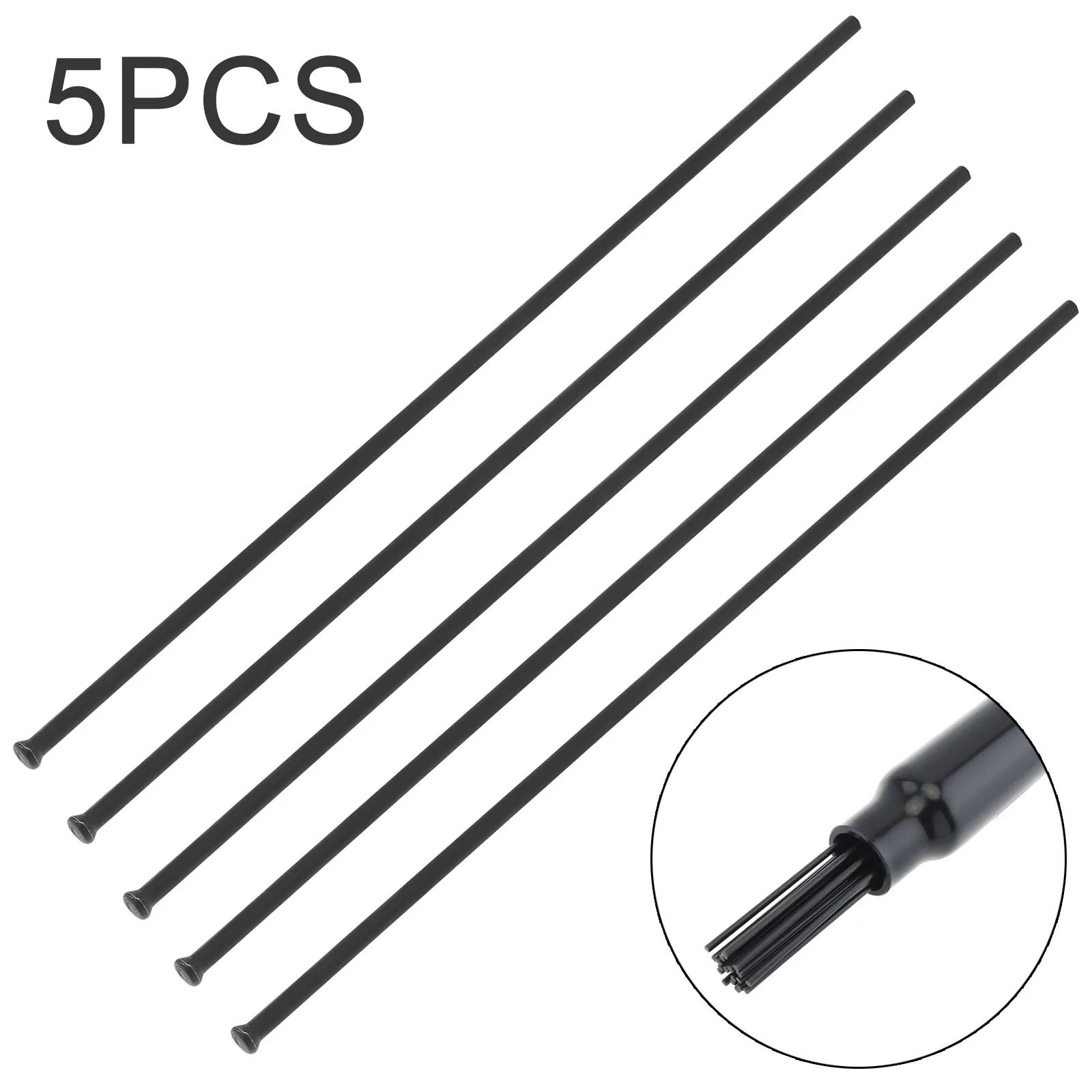 

5 Pieces Descaling Needle Rust Removal Needles Pneumatic Tool Replacement for Needle Scaler Rust Removal Needle