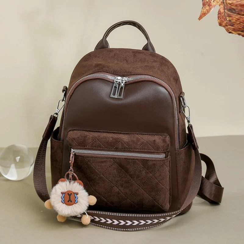 

PU Leather Backpack For Women 2026 Trend Fashion Teenager Girl's School Bagpack Large Capacity Waterproof Women's Bag Shopping