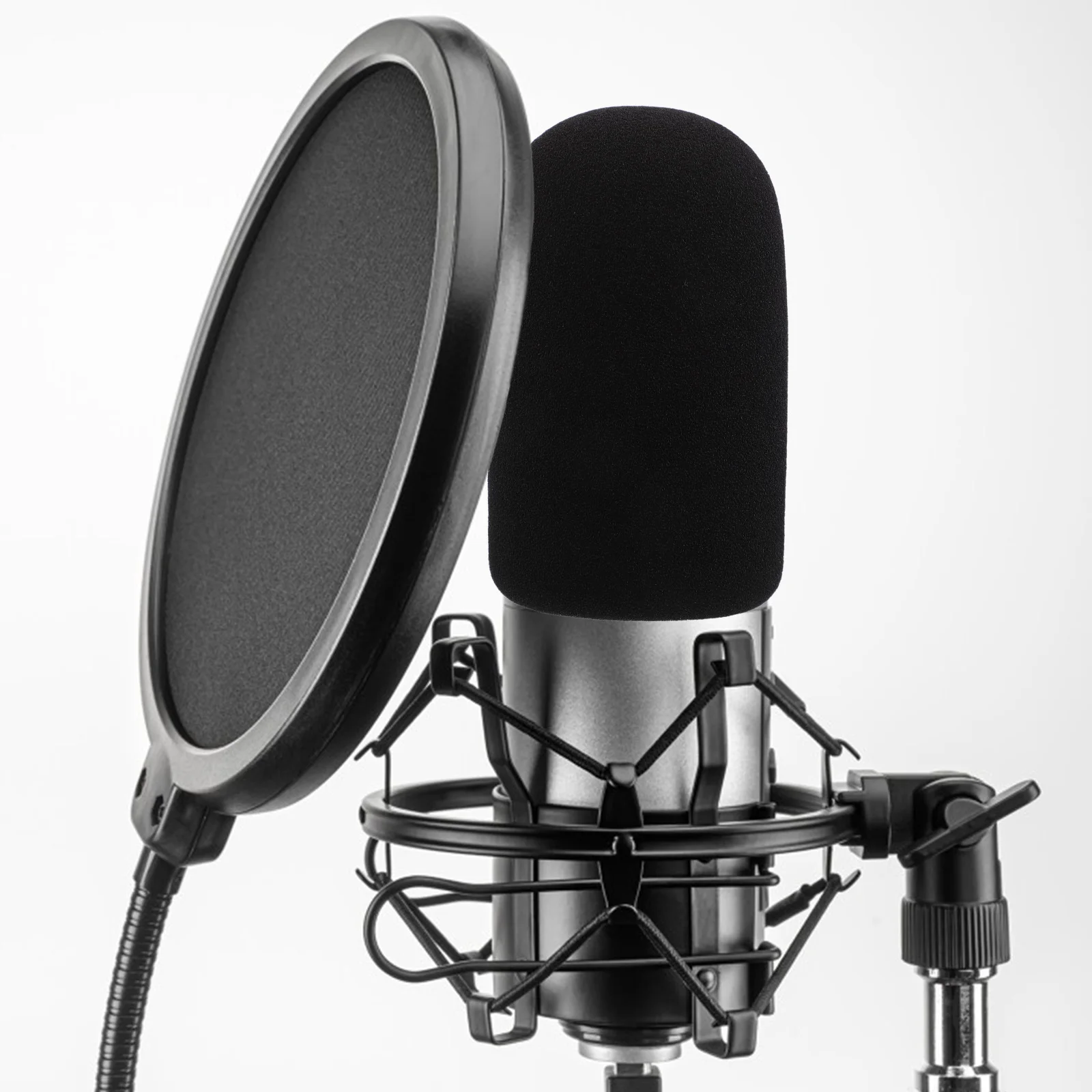 

Foam Microphone Cover Black Compatible for Audio Atr2500 At2035 Mic Windscreen Filter Noise Reduction for Studio
