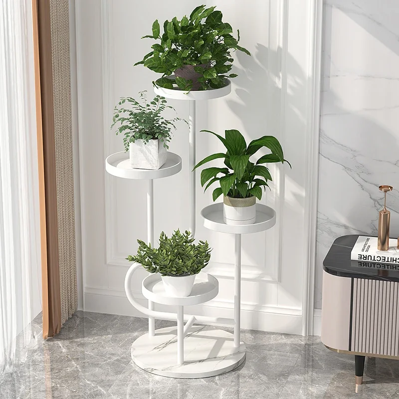 Flower stand living room floor-to-ceiling indoor wheeled sofa next to movable balcony green dill succulent plant flower
