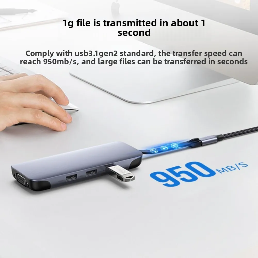 

Male To Female Type-C Extension Cable USB C 3.1 4K 60Hz Type-C Extension Date Line Gold Plating PD 100W Video Extension Cable