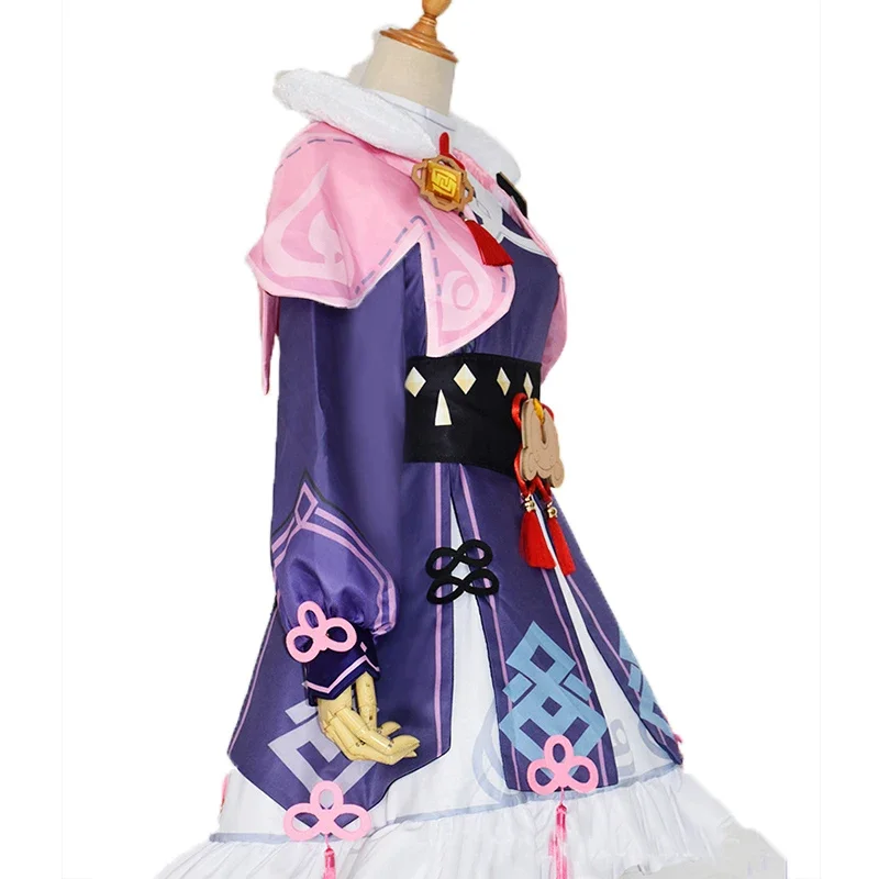Yunjin Cosplay Gradiente Peruca com Chapéu, Game Genshin Impact Roupas, Yun Jin