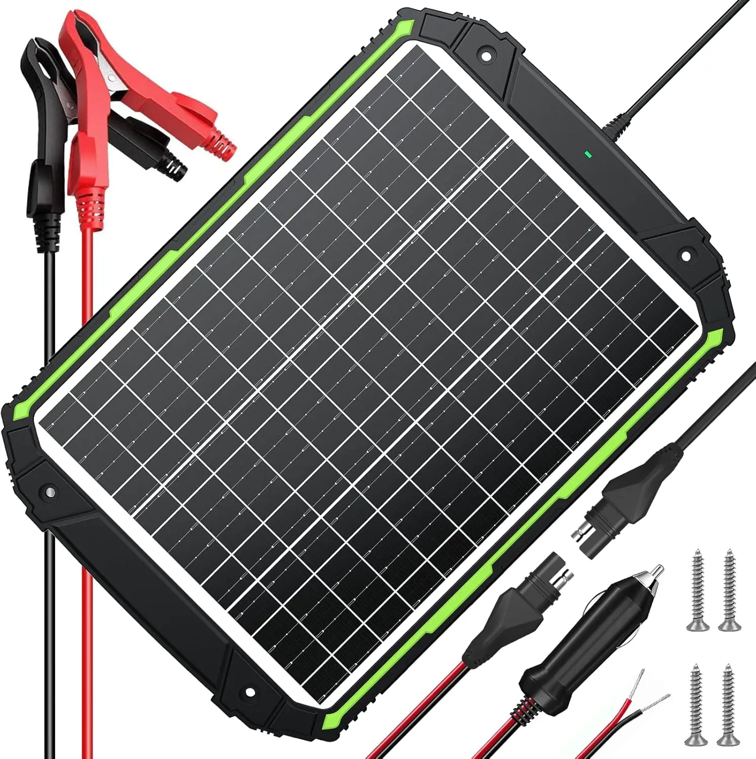 25W 12V solar cell charger and maintainer, built-in intelligent MPPT charging controller, waterproof 25W 12V