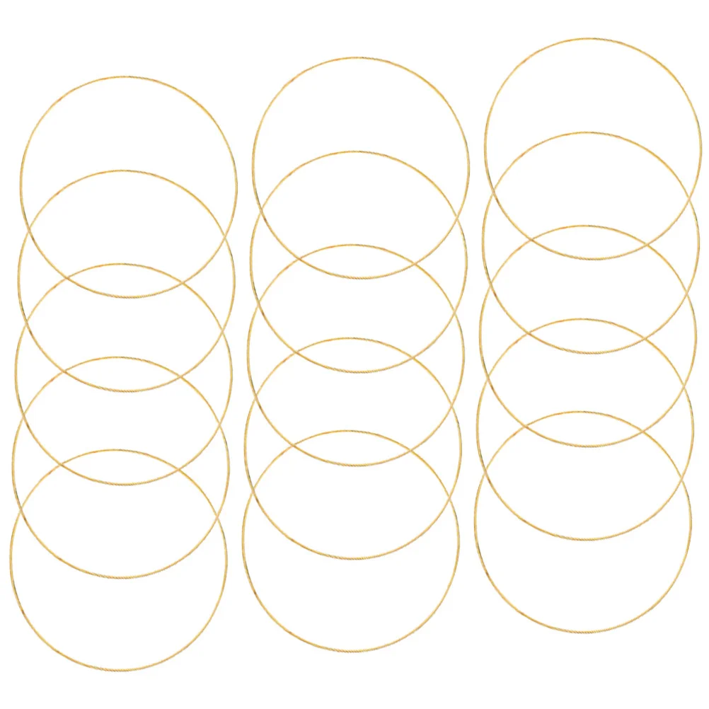 

15pcs Metal Dream Catchers Diy Crafting Rings Smooth For Home Decor Wedding Party Wind Chime Wreath Craft Supplies