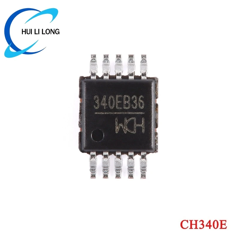 10Pcs CH340 CH340T CH340G CH340C CH340N CH340B CH340E CH340K CH340S WCH 340EB36 SMD USB to Serial UART Interface Chip IC