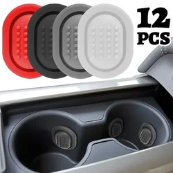 Car Water Cup Limiter Auto Water Cup Slot Anti Slip Silicone Pad Insert Slot Drink Bottle Self-adhesive Limiter Shock Absorber