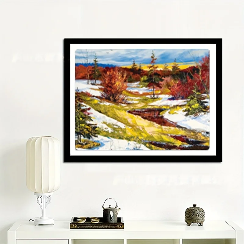 1000 peças quebra-cabeças de fim de outono 38x26cm (15x10,2 pol.) para adultos – arte de parede de paisagem de outono desafiadora, jogo de quebra-cabeça