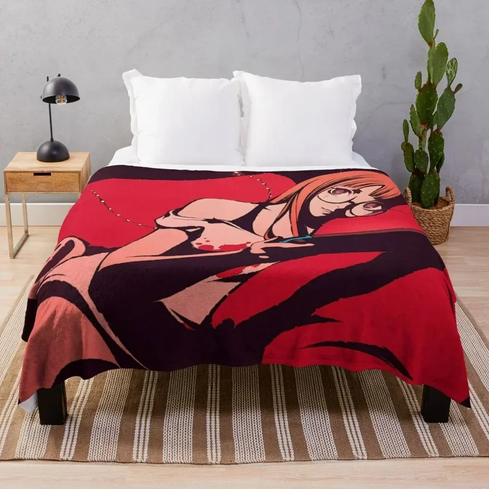 

Futaba Sakura | Playing Throw Blanket Portable Lightweight Blanket for Travel Camping