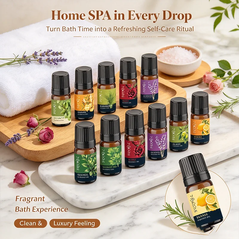Lavender Essential Oil Relief Stress Improve Sleep Spa Moisturizing Comfortable Calming Nourishing Body Relaxing Massage Essence