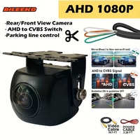 Bileeko 1080P AHD/CVBS Backup Camera with Wide Angle Lens & Parking Guide Lines - Fit for Cars, SUVs, Pickups