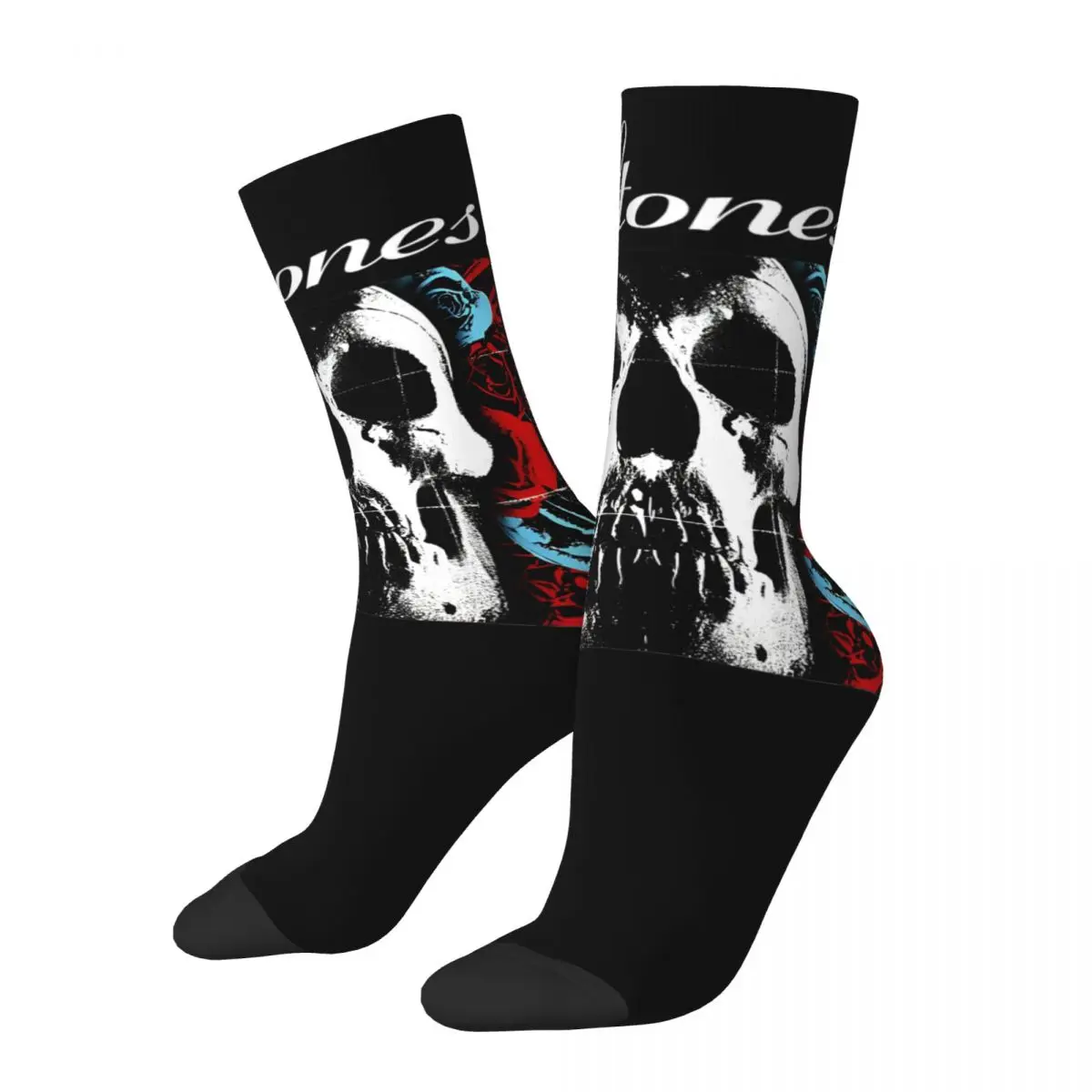 

Colorful Deftones Skull Soccer Socks Metal Punk Rock Music Polyester Long Socks for Unisex Sweat Absorbing