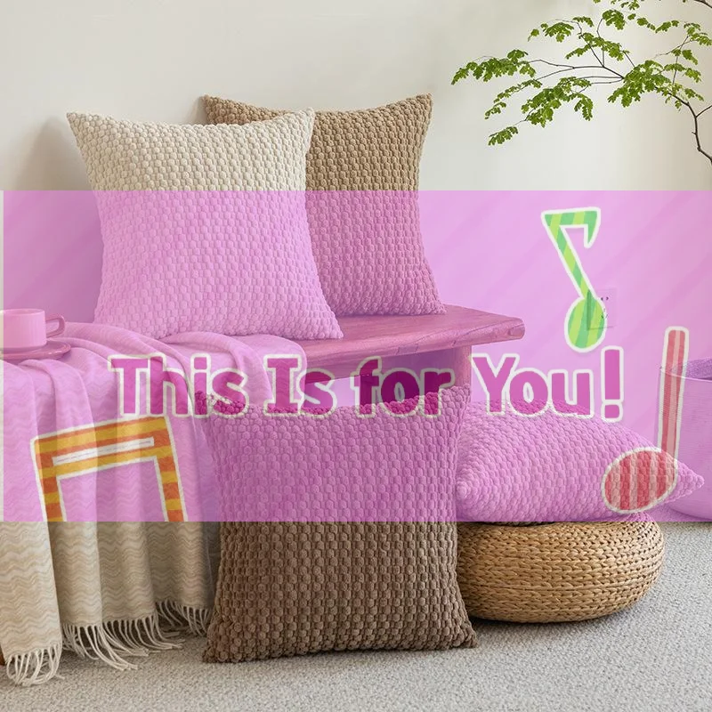 【HMA】Boho Farmhouse Throw Pillow Covers Modern Nordic Cushion Covers Soft Corduroy (Pillowcases Without Inserts)