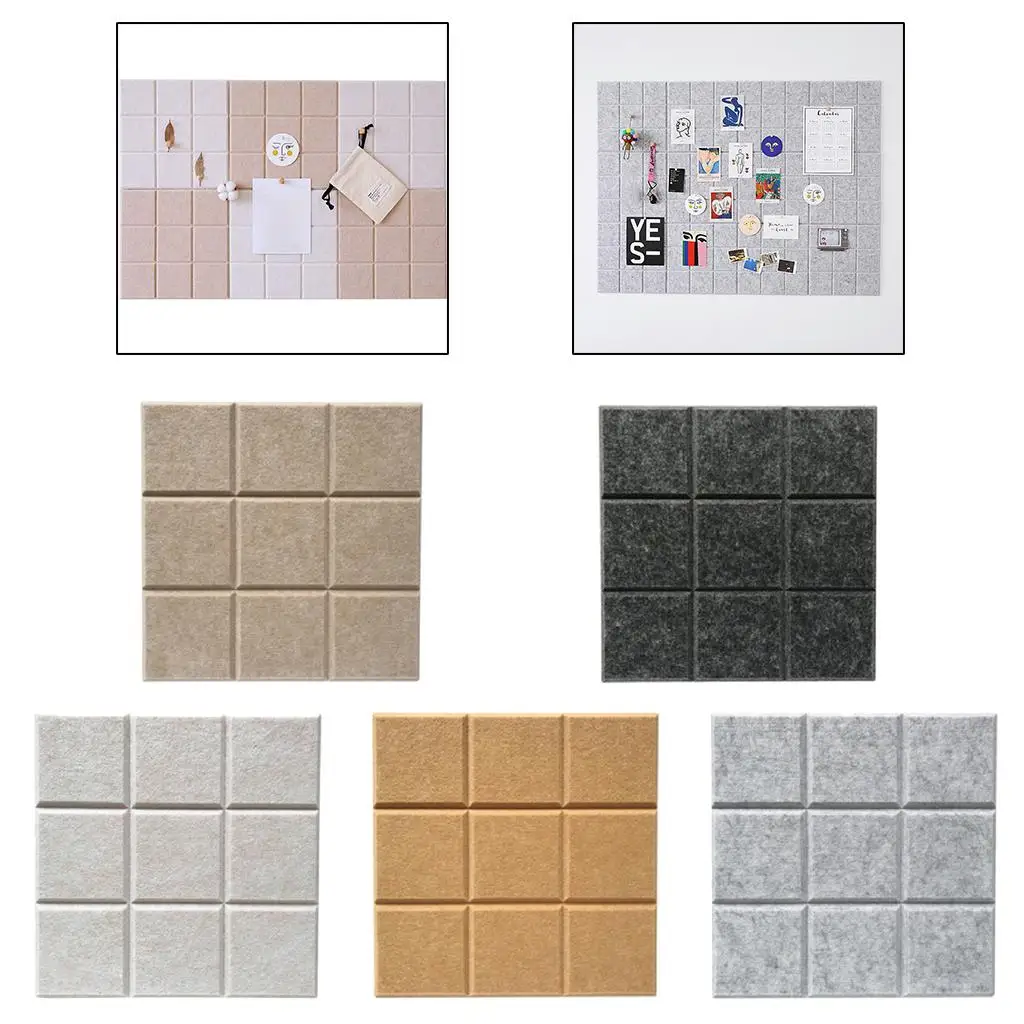 Self-Adhesive Cork Board Tiles Bulletin Board 12