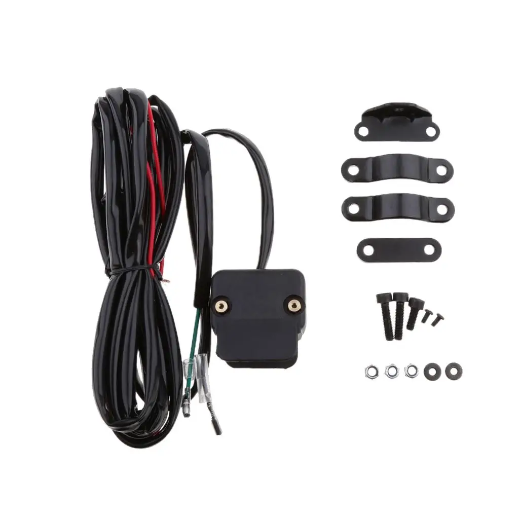 Picture 3: Handlebar Rocker Switch for Winch Control Universal Fit Durable Material for ATV UTV Roller Fairlead