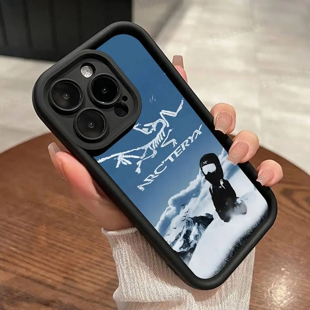 Classic Outdoor LOGO A-Arc T-Teryx Phone Case For IPhone 17 16 15 14 Plus 13 12 11 Pro Max Silicone Cover