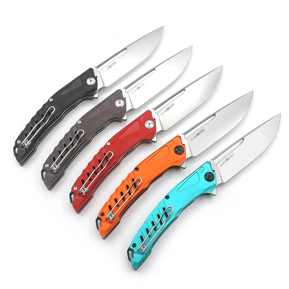 Nimoknives & Fatdragon Original Design Folding Knife R7 D2 Blade G10/aviation aluminum Handle material EDC Multifunctional Tool