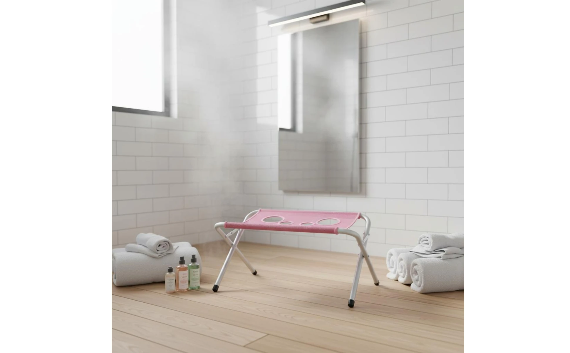 Foldable Bath Stand Quick-Dry Mesh Bath Sling Pet Grooming Stand Iron Tube Frame Wash Station Stable Structure