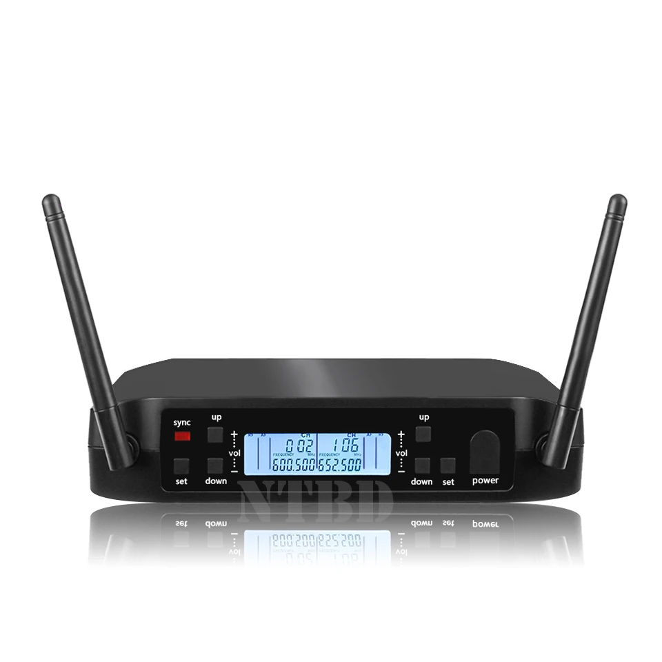 GLD4-Beta58A Handheld 600-699MHz UHF Profressional Wireless Microphone System Automatic Scan 2 Channels Stage Performance Karaok