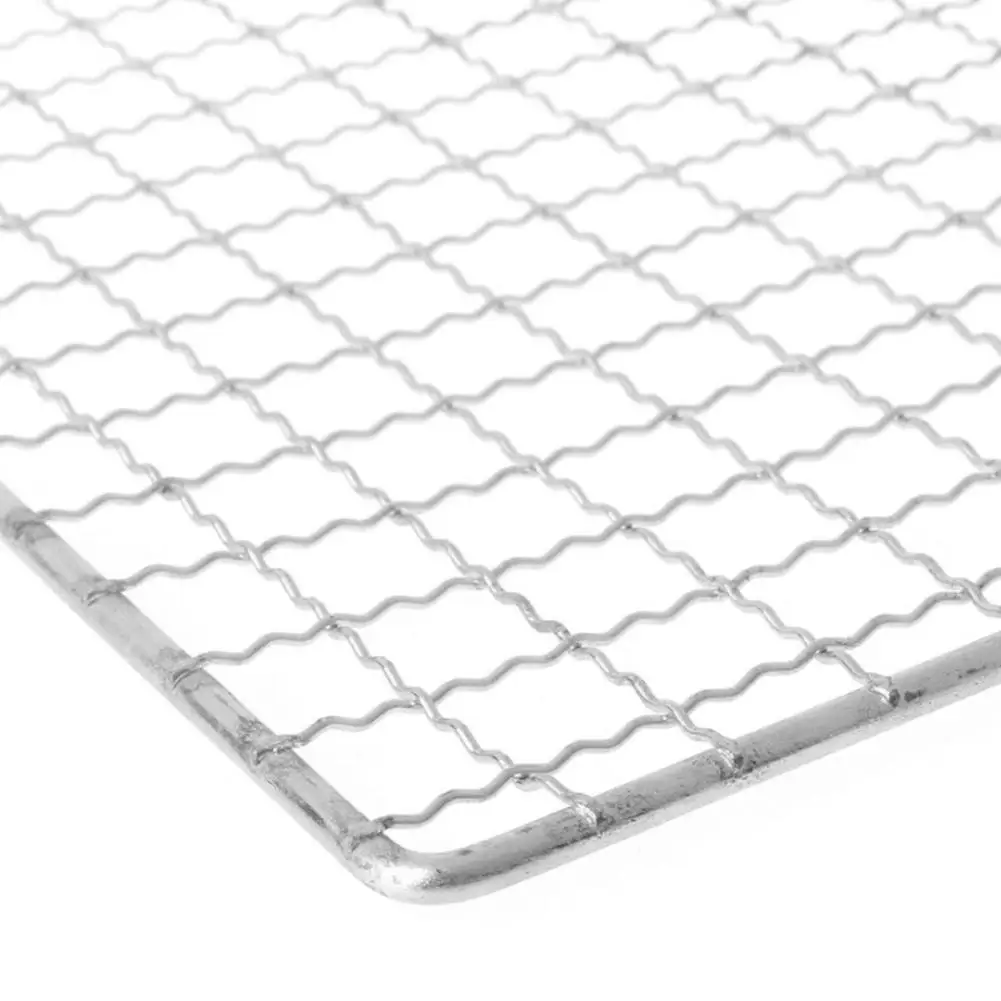 40*24cm BBQ Grate Mesh Barbecue Grill Grid Net Steel Japanese Korean For Kitchen Cooking Supplies Oudoor Picnic Tools