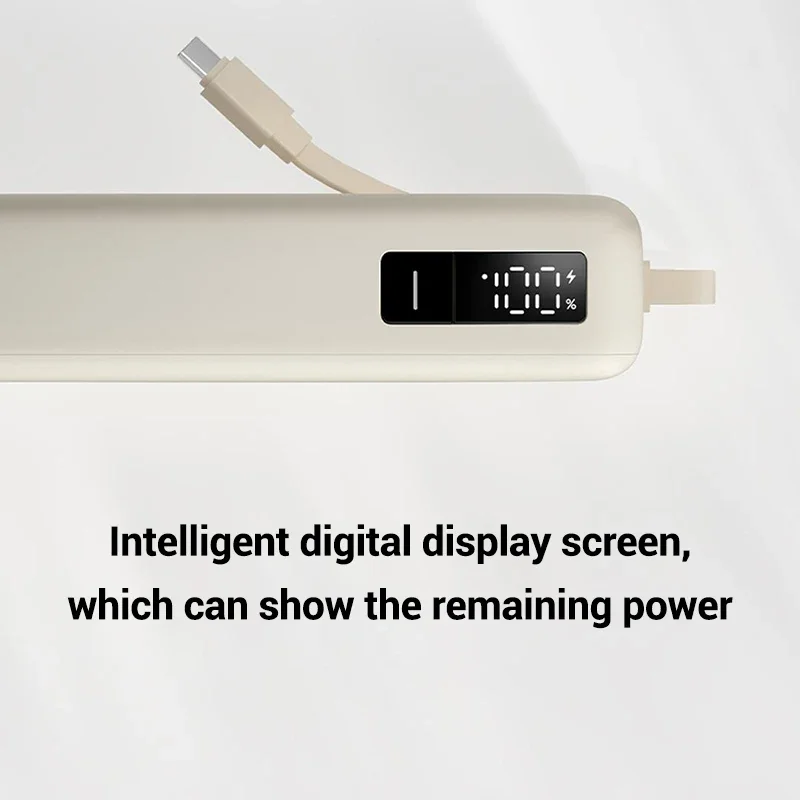 Xiaomi 20000mAh 67W Max Portable External Battery Power Bank with Built-in USB-C Cable & Digital Display for iPhone 17+ MacBook