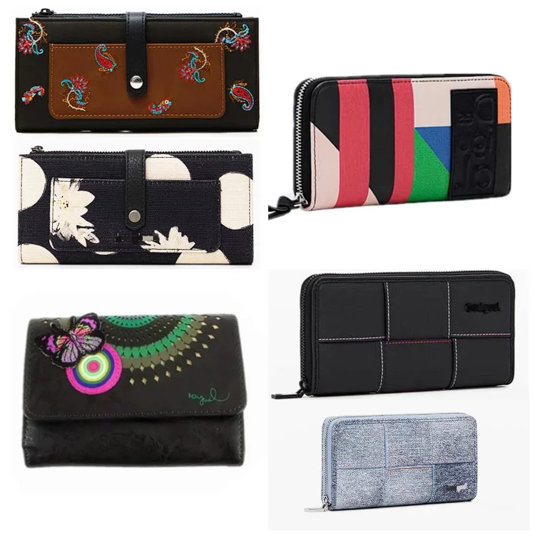 Foreign Trade Spain Original Order European and American Wallet Printed Embroidery Design Mini Zero Wallet Card Bag