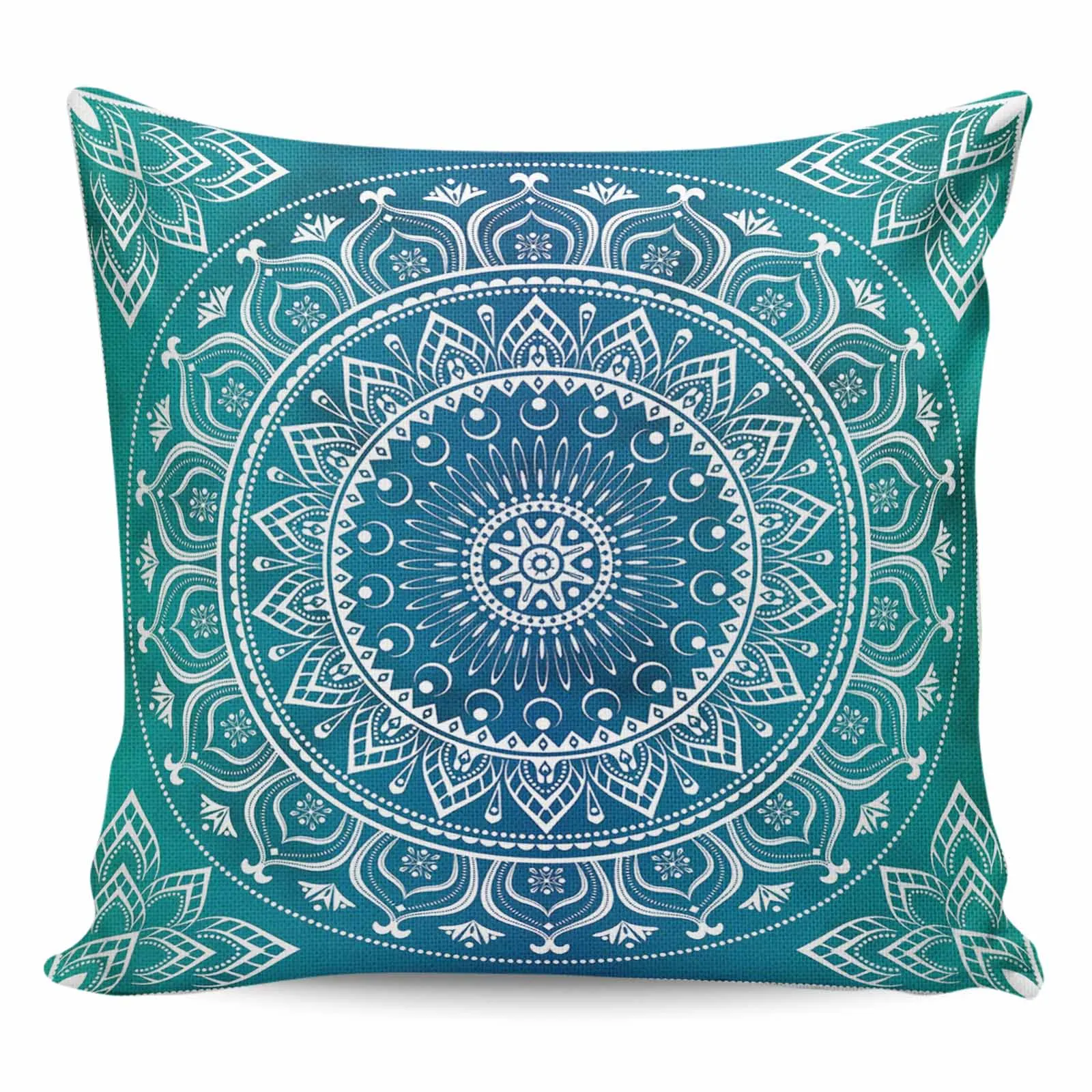 

2/4PCS Waterproof Pillow Cover Mandala Ethnic Square Throw Pillowcase Home Decoration Sofa Cushion Cover