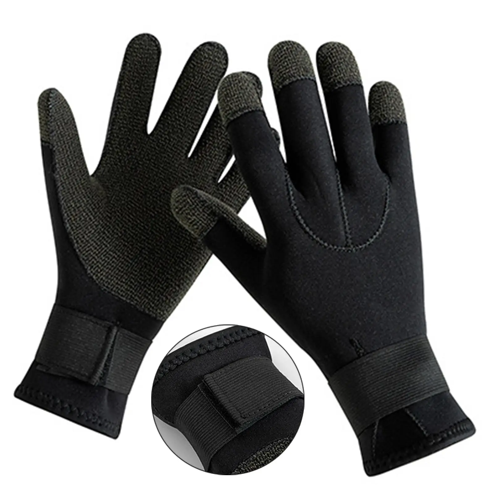 Guantes de neopreno antideslizantes para buceo, traje de baño para pesca submarina, kayak, esnórquel, esquí, natación en el regazo, 3mm