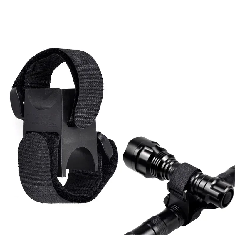Correa multiusos para bicicleta, soporte para linterna LED, abrazadera de bloqueo para bicicleta, cinturón de fijación, accesorios para bicicleta de montaña