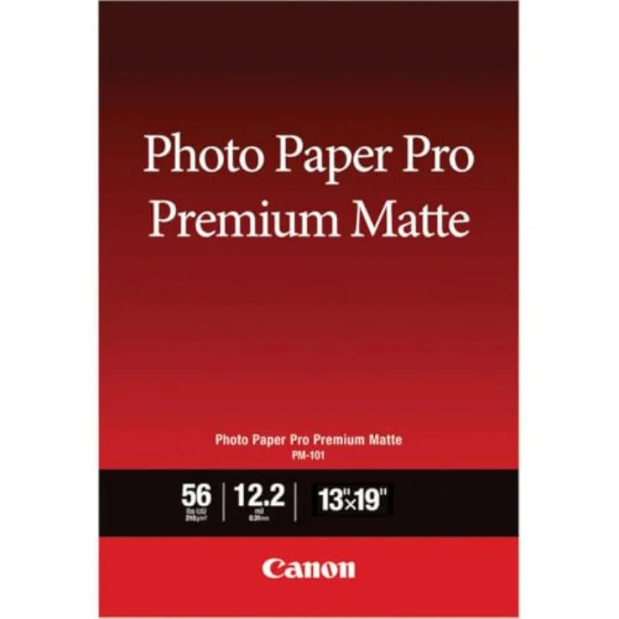 

Ink Photo Paper, Pro Premium, Matte 13x19 50 Sheets (8657B010), White, A4