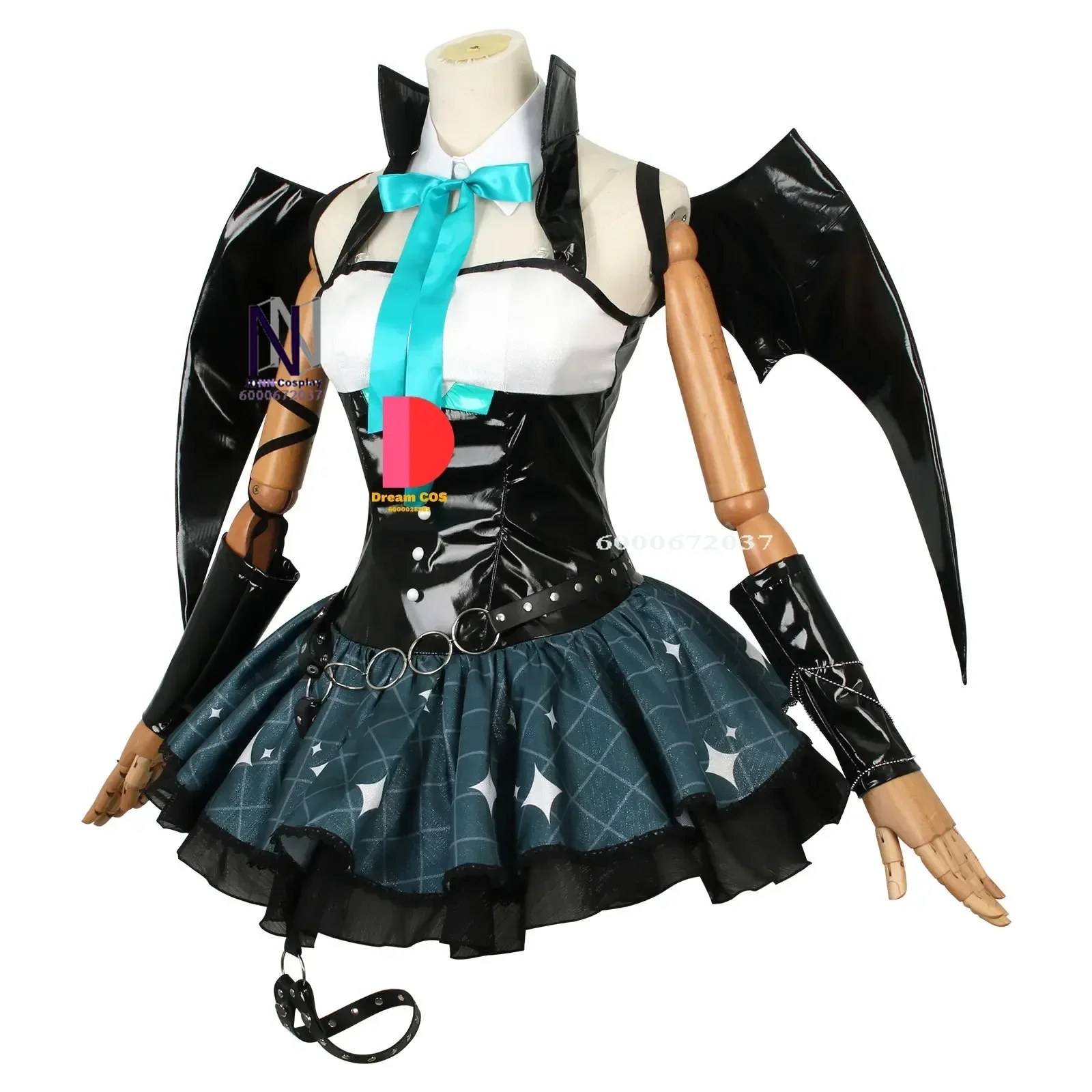 Anime Exclusive Design Demon Mikuu Cosplay Costumes Devil Hatsune Cosplay Uniform New Arrival Dress Wigs Wings Halloween Party