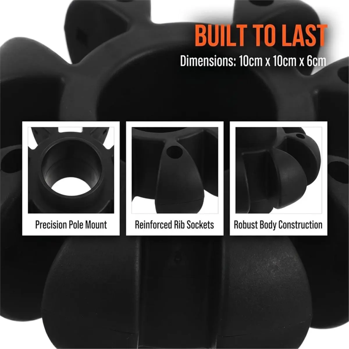 PHONE&GEAR Patio Umbrella Base Stand Outdoor Umbrella Rib Holder Cover Lower Disk Part for Banana Parasol Sunshade Canopy