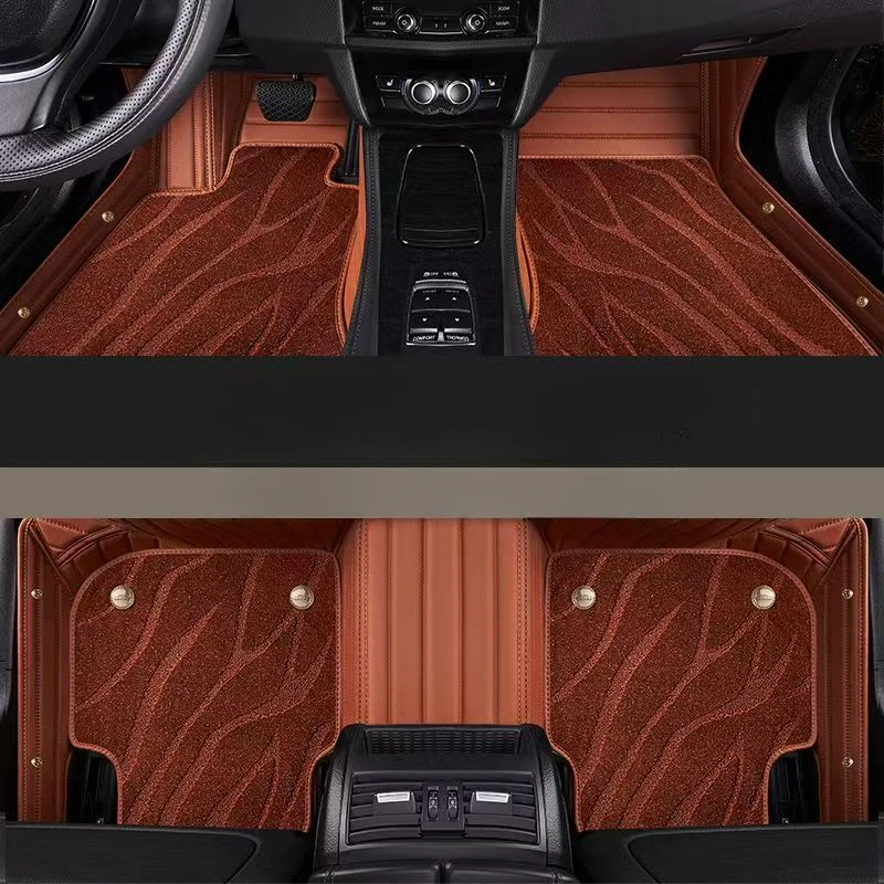 

Custom Car Floor Mats for Nissan Rogue 2008-2021-2025 All-Weather Fashion Foot Interior Accessories Auto leather Carpet Trunk
