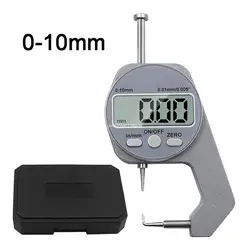 Digital Thickness Gauge 0-10mm Electronic Micrometer Thickness Meter Metric/inch 0.01mm/0.005