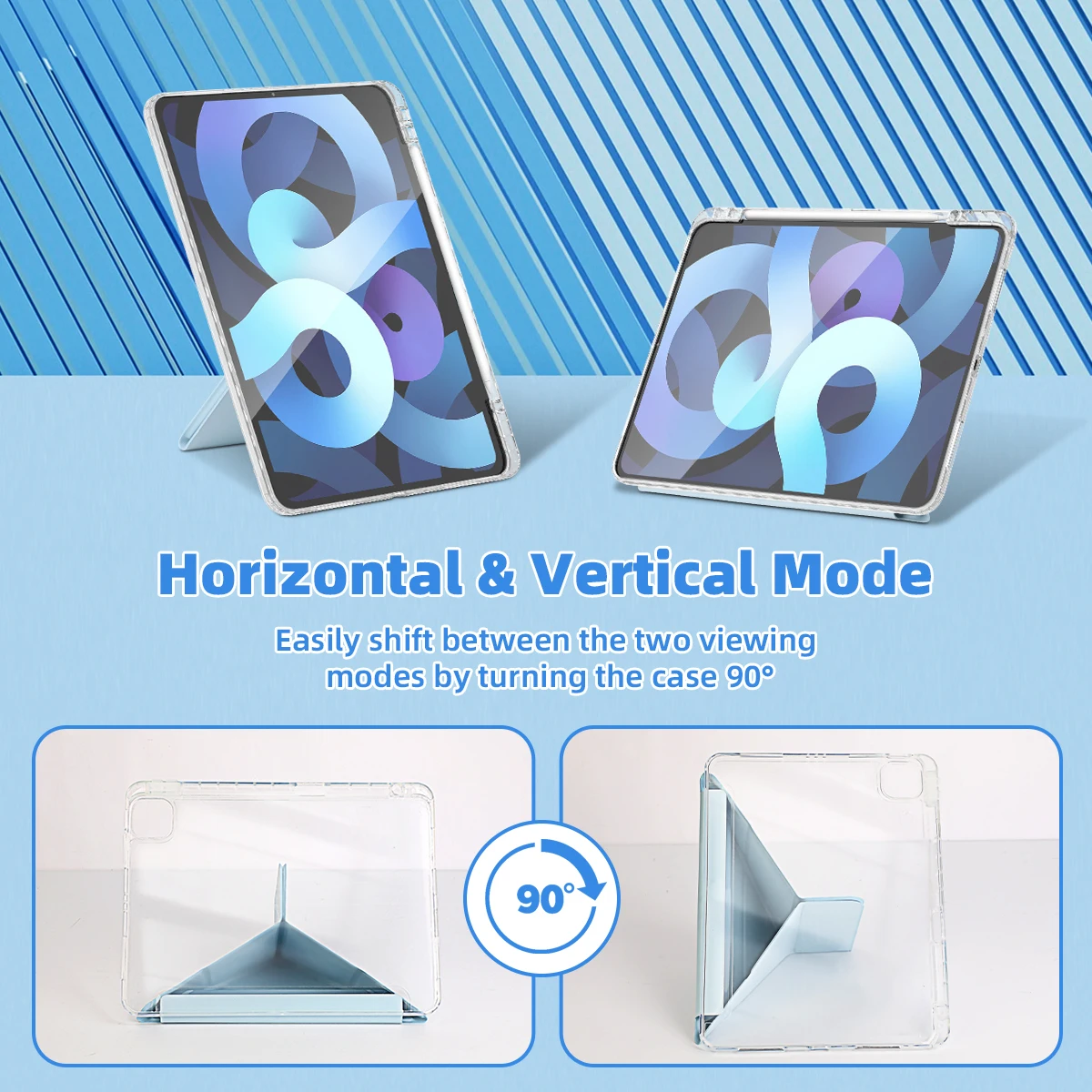 ل 2025 جديد iPad Pro M5 11/13 "iPad A16 11th الجيل HD أكريليك Funda لباد Air M3 M2 Air 11 13 بوصة حافظة كمبيوتر لوحي ذكي