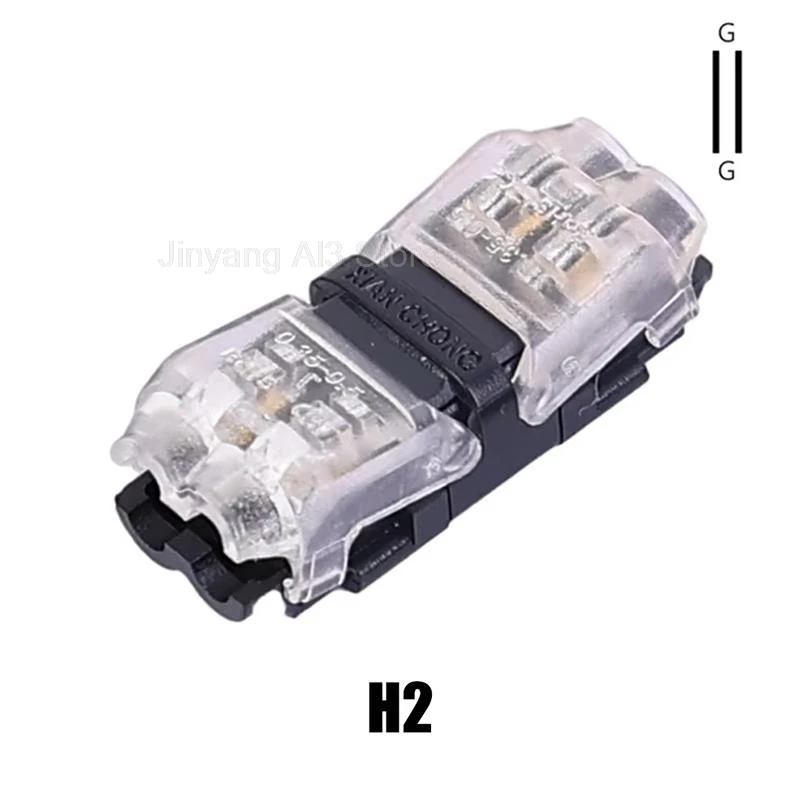 

1/5/10pcs 2Pin Pluggable Wire Connector T/H Type Conductor Quick Splice Electrical Cable for Car 18-22AWG Stranded Solid Wire C3
