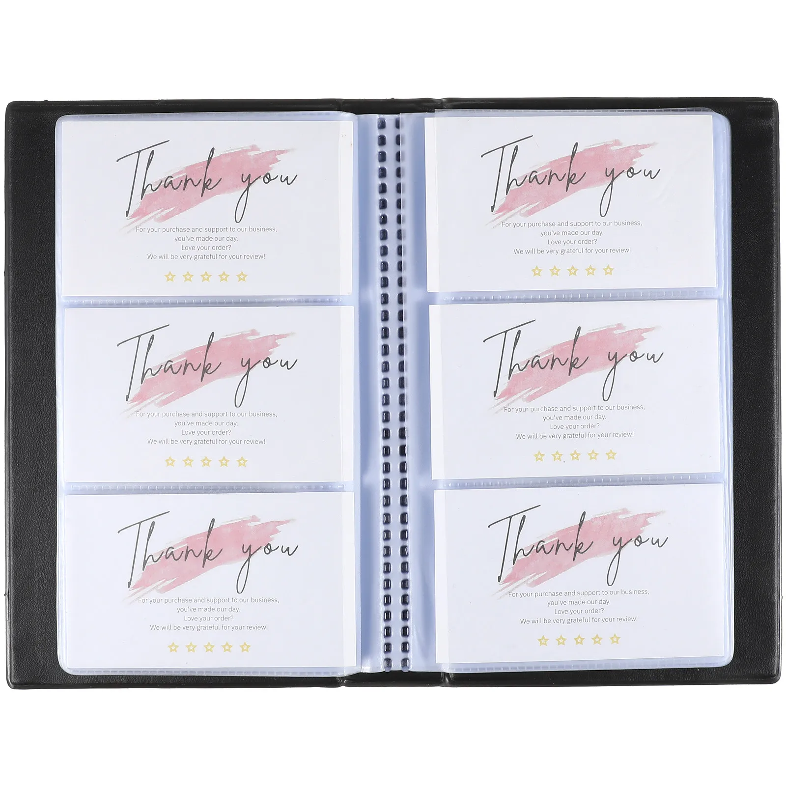 Business Card Holder Organizer Book Large Capacity PU Business Card Storage Binder for Office Daily Use Index Cards Id Cards