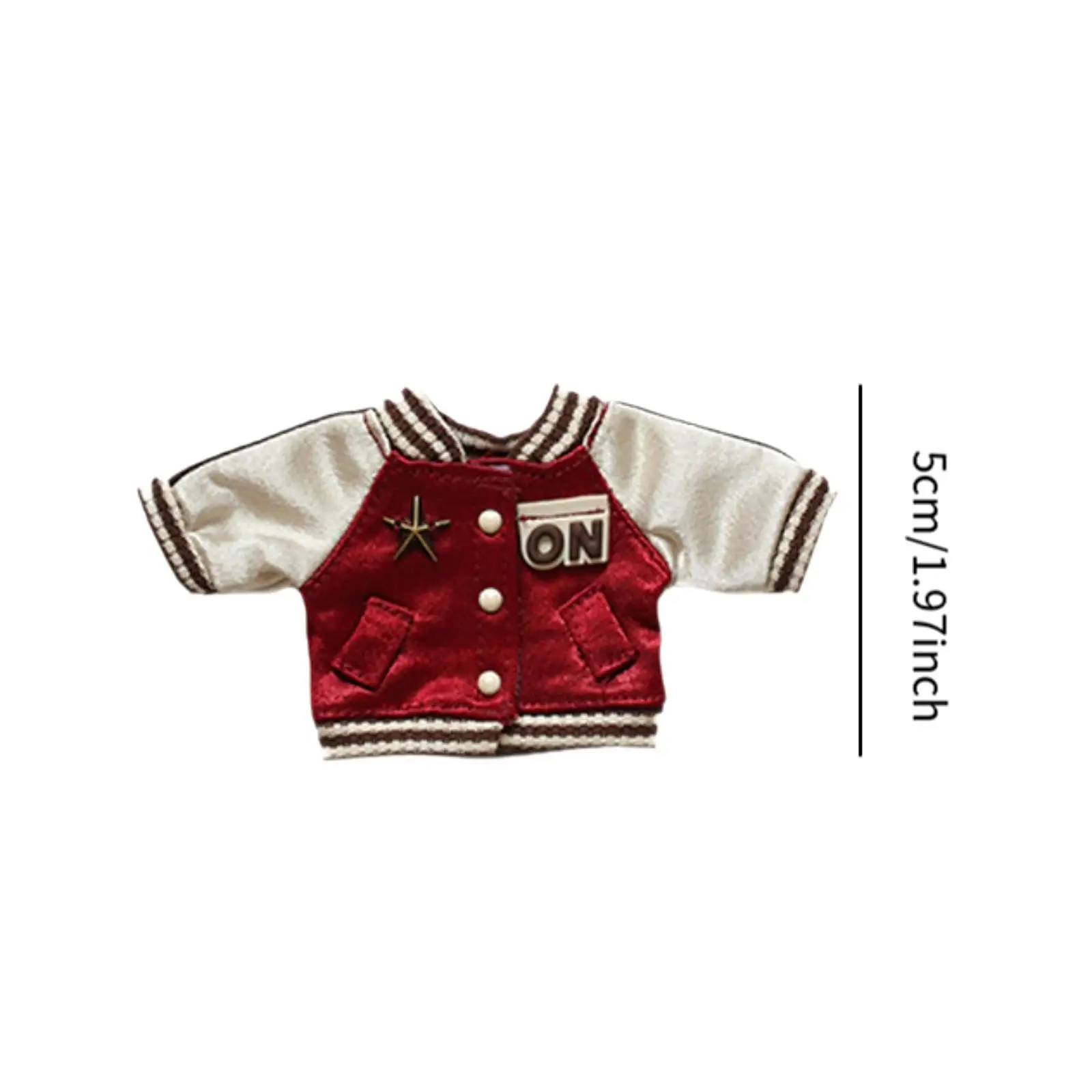 فتاة دمية سترة الديكور أفخم إكسسوارات دمي للأطفال DIY دمية لعبة لينة موضة لطيف ملابس دمى معطف لدمية 6.69 بوصة #6